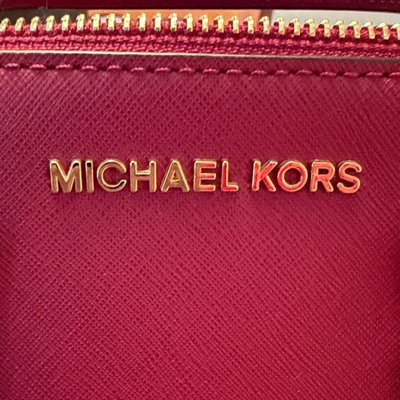 Michael Kors Deep Red Satchel, Like New - Picture 7 of 14